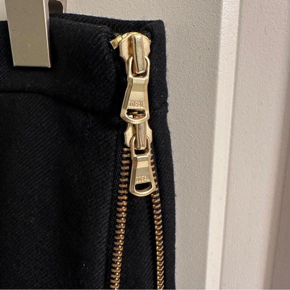 J. Crew Women's Zip Pencil Skirt Size 6 Black Wool - Picture 4 of 9